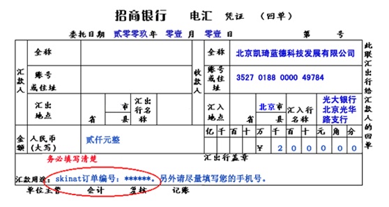 公司电汇